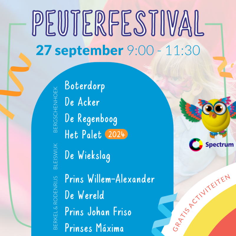 Welkom op ons Peuterfestival